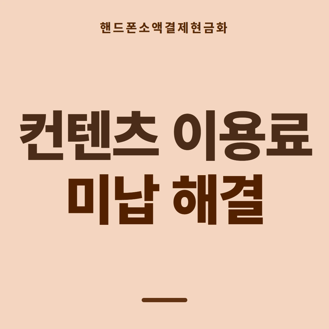 품티켓 핸드폰 회선의 소액결제현금화 막히는 경우 안내 이미지